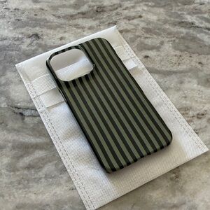 Green Striped Phone Case 13 Pro
